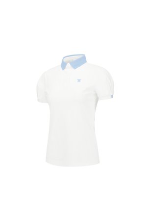 画像3:  {SOLD} アニュー ゴルフ ANEW GOLF WOMEN BACK ZIP T-SHIRT{-BFS}
