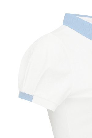 画像6:  {SOLD} アニュー ゴルフ ANEW GOLF WOMEN BACK ZIP T-SHIRT{-BFS}