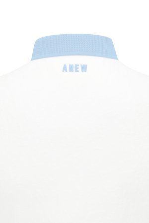 画像8:  {SOLD} アニュー ゴルフ ANEW GOLF WOMEN BACK ZIP T-SHIRT{-BFS}