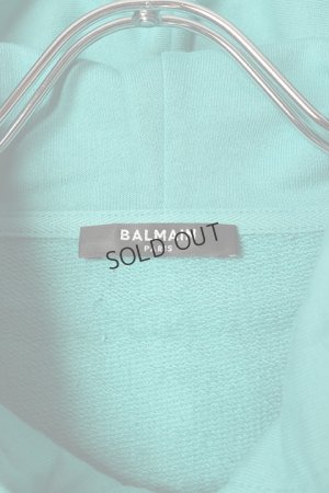 画像2: {SOLD}BALMAIN バルマン BH1 JERSEY BALMAIN PRINTED HOODIE{-BCS}