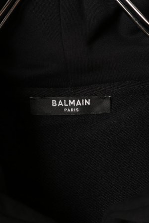 画像4: 【 30%OFF セール140,800円→98,560円】 BALMAIN バルマン BH1 JERSEY BALMAIN FLOCK ZIPPED HOODIE{-BCS}