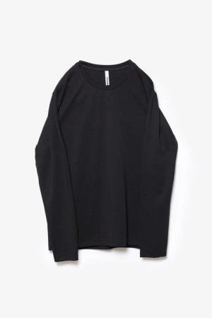 画像1: ATTACHMENT アタッチメント コットンダブルフェイス スリムフィットL/S Tシャツ{-BFS}