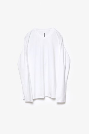 画像1: ATTACHMENT アタッチメント コットンダブルフェイス スリムフィットL/S Tシャツ{-BFS}