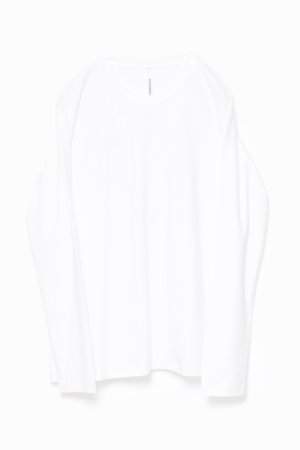 画像1: ATTACHMENT アタッチメント コットンダブルフェイス スリムフィットL/S Tシャツ{-BFS}