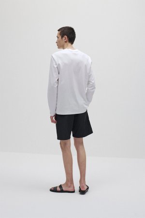 画像3: ATTACHMENT アタッチメント コットンダブルフェイス スリムフィットL/S Tシャツ{-BFS}