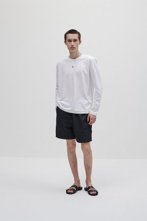 画像5: ATTACHMENT アタッチメント コットンダブルフェイス スリムフィットL/S Tシャツ{-BFS}