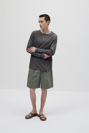 画像3: ATTACHMENT アタッチメント ハイツイストジャージー ラグランL/S Tシャツ{-BFS}