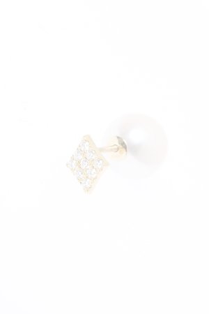 画像4:  {SOLD} AHKAH アーカー マーチ(ダイヤ)ピアス（片耳用）【2019 Holiday Collection】{AK1503010400-AIA}