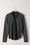 ato アトウ グランコット26/-ワッフルジップアップカットソー{-ABA}