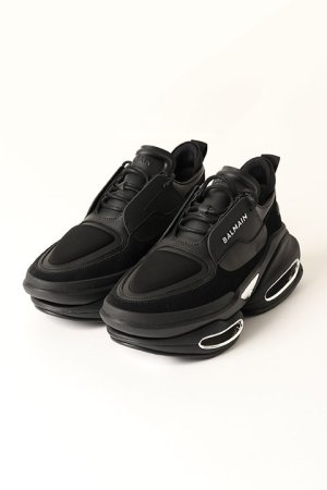 画像1: BALMAIN バルマン BH1 SHOES B BOLD LOW-PUFFY NEOPRENE&CALF{-BCS}