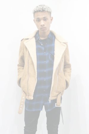 画像8:   AUI NITE アウィナイト mouton biker jacket{-BBA}