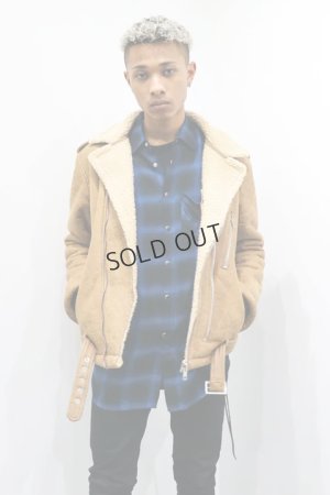 画像8: {SOLD}AUI NITE アウィナイト mouton biker jacket{-BBA}