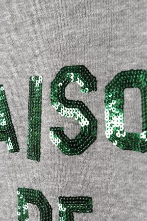 画像3: AUI NITE アウィナイト sequin logo sweat{-BFA}