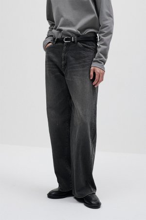 画像1: ATTACHMENT アタッチメント 11オンスデニム ワイドジーンズ{-BFS}