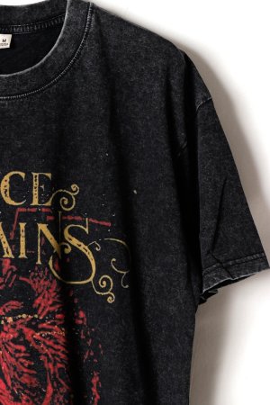 画像3: Alice In Chains Print Round Neck T-shirt{-BFS}