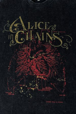 画像4: Alice In Chains Print Round Neck T-shirt{-BFS}
