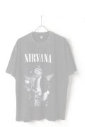   NIRVANA Print Round Neck T-shirt{-BFS}