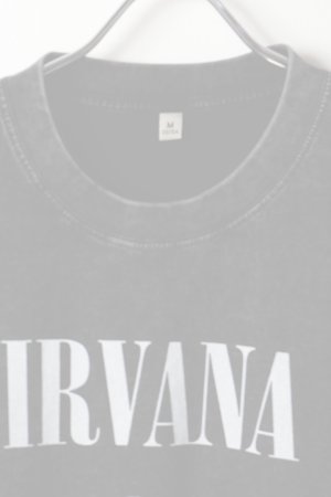 画像2:   NIRVANA Print Round Neck T-shirt{-BFS}