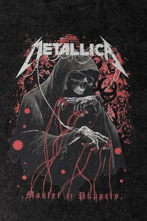 画像4: Metallica Print Round Neck T-shirt{-BFS}