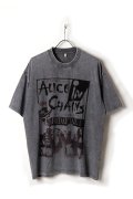 Alice In Chains Print Round Neck T-shirt{-BFS}