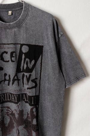 画像3: Alice In Chains Print Round Neck T-shirt{-BFS}