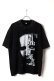 画像1: Marilyn Manson Print Round Neck T-shirt{-BFS} (1)