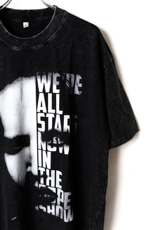 画像3: Marilyn Manson Print Round Neck T-shirt{-BFS}