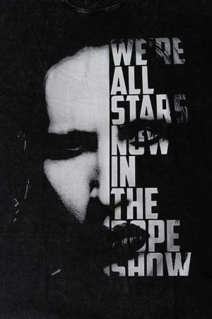 画像4: Marilyn Manson Print Round Neck T-shirt{-BFS}