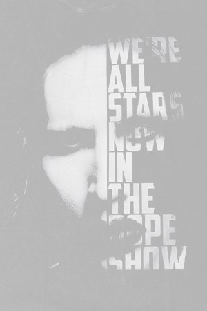 画像4:   Marilyn Manson Print Round Neck T-shirt{-BFS}