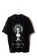 画像1: Marilyn Manson Print Round Neck T-shirt{-BFS} (1)