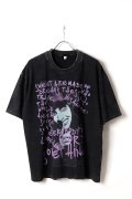 Marilyn Manson Print Round Neck T-shirt{-BFS}