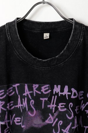 画像2: Marilyn Manson Print Round Neck T-shirt{-BFS}
