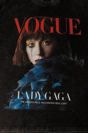画像3: Lady Gaga Print Round Neck T-shirt{-BFS}