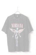   NIRVANA Print Round Neck T-shirt{-BFS}