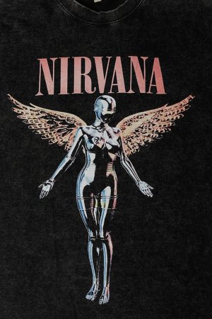 画像3: NIRVANA Print Round Neck T-shirt{-BFS}