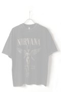   NIRVANA Print Round Neck T-shirt{-BFS}