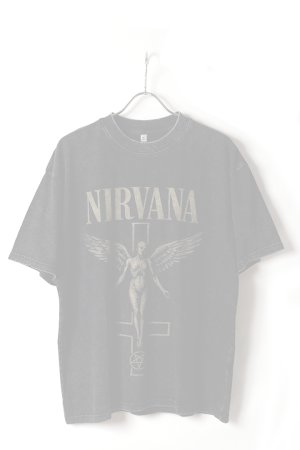 画像1:   NIRVANA Print Round Neck T-shirt{-BFS}