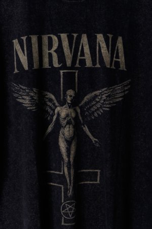 画像3: NIRVANA Print Round Neck T-shirt{-BFS}