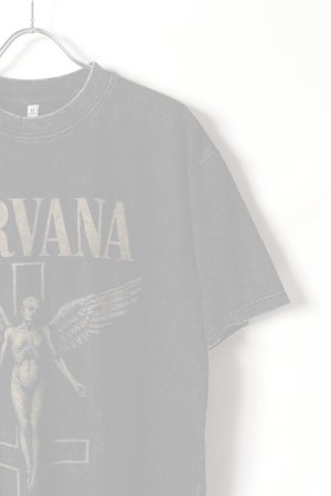 画像4:   NIRVANA Print Round Neck T-shirt{-BFS}