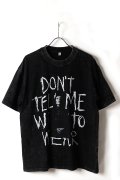 Lady Gaga Print Round Neck T-shirt{-BFS}