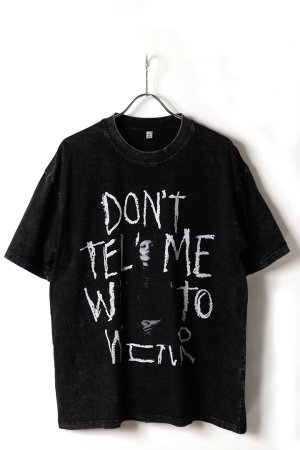 画像1: Lady Gaga Print Round Neck T-shirt{-BFS}