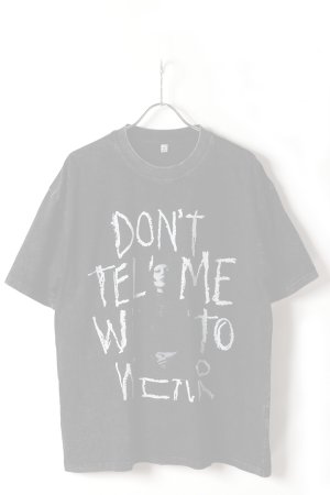 画像1:   Lady Gaga Print Round Neck T-shirt{-BFS}
