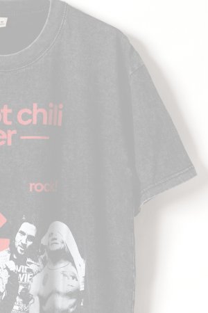 画像4: Red Hot Chili Peppers Print Round Neck T-shirt{-BFS}