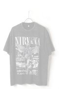NIRVANA Print Round Neck T-shirt{-BFS}