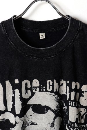 画像2: Alice In Chains Print Round Neck T-shirt{-BFS}