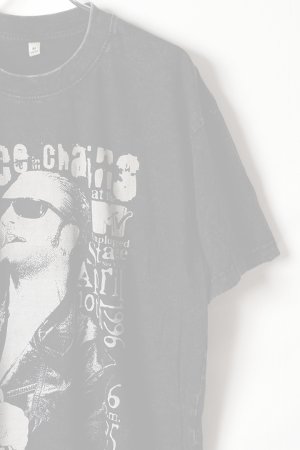 画像3:   Alice In Chains Print Round Neck T-shirt{-BFS}