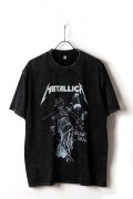 Metallica Print Round Neck T-shirt{-BFS}