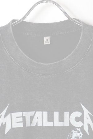 画像2:   Metallica Print Round Neck T-shirt{-BFS}