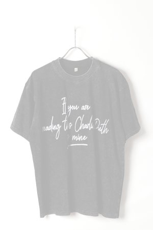 画像1:   Charlie Puth Print Round Neck T-shirt{-BFS}