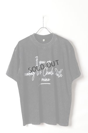 画像1: Charlie Puth Print Round Neck T-shirt{-BFS}